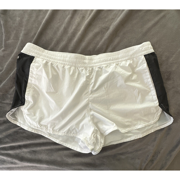 THE NORTH FACE Shorts Womens XL White Black Hydrenaline Athletic Running Outdoor - Picture 1 of 11